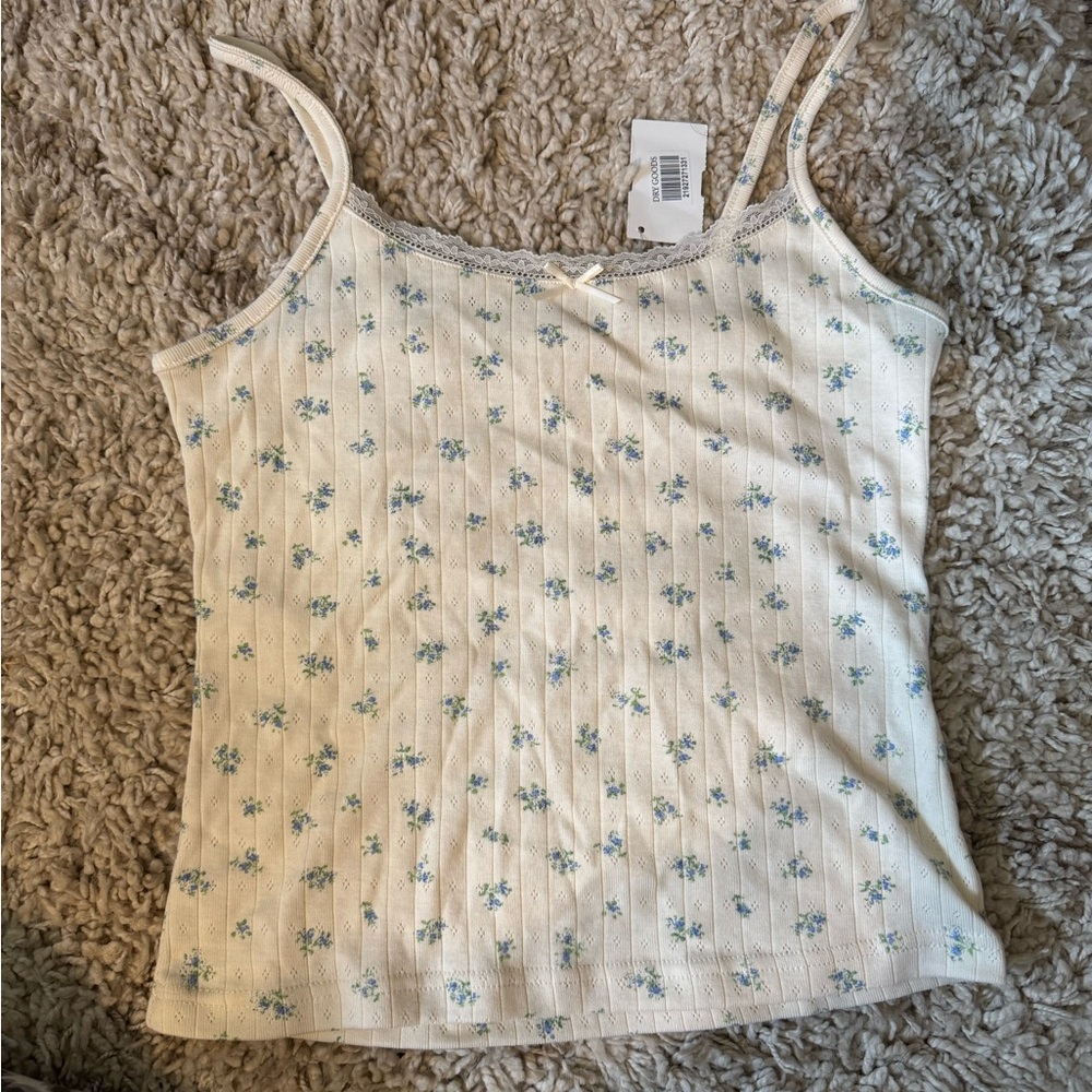 Floral Cream Camisole Top (dry goods)